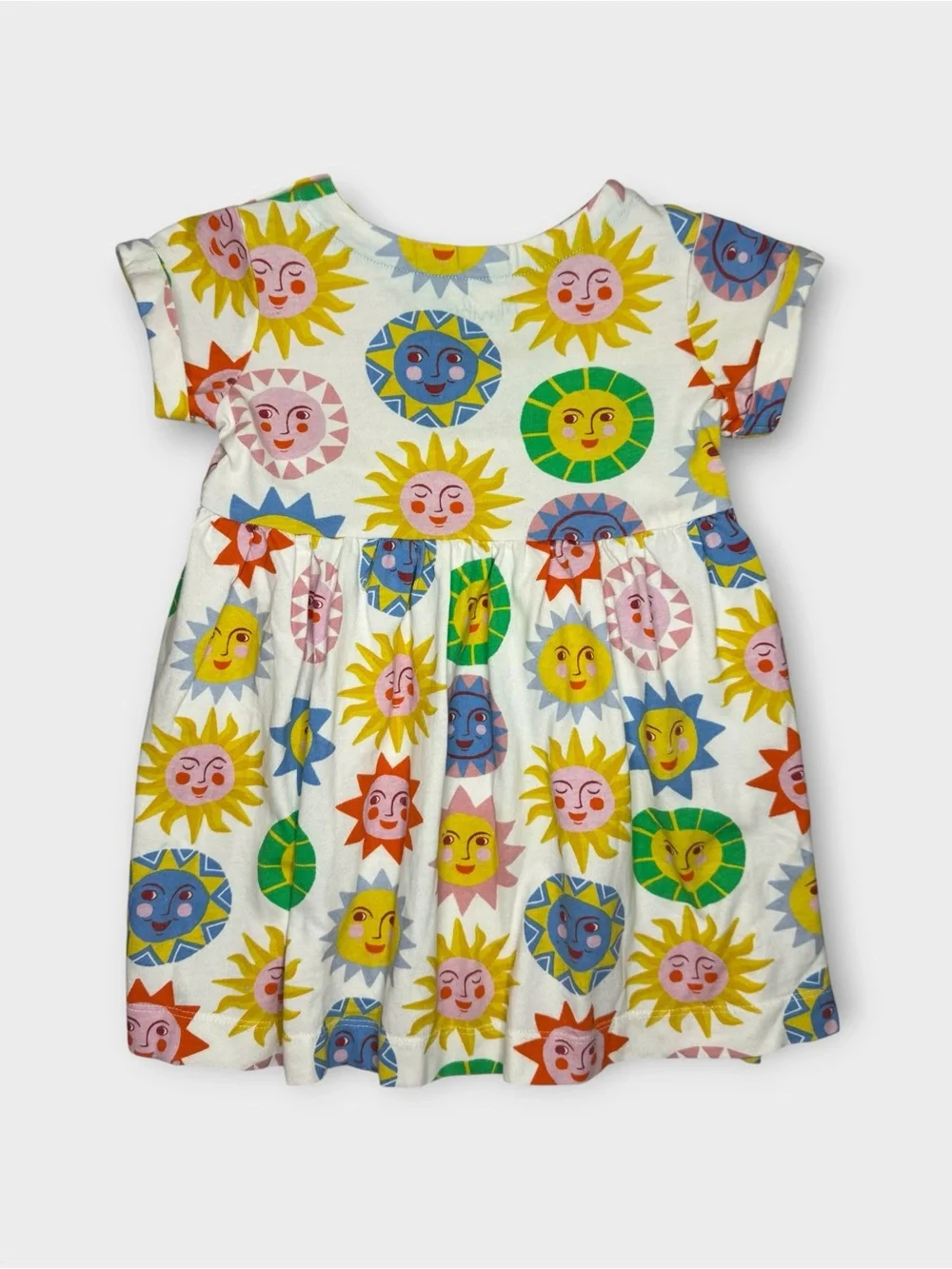 Mini Boden Colorful Sun Pattern Jersey Dress